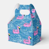 Flamingopool speelgoed bedankdoosjes (Achterkant)