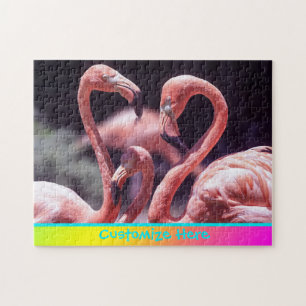 Flamingo's aangepaste puzzel legpuzzel