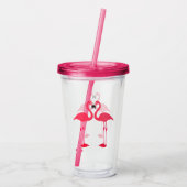 Flamingos Acryl Drinkbeker (Achterkant)