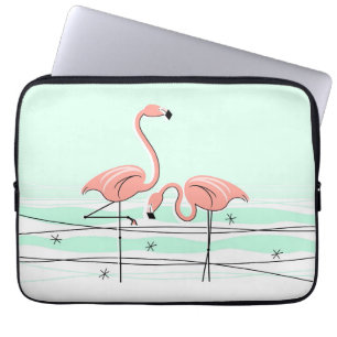 Flamingos Aqua Pair Name-laptophoes Laptop Sleeve