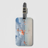 Flamingos Beach Aruba Bagagelabel (Voorkant (verticaal))