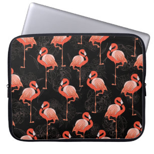 Flamingos Birds: textielontwerp Laptop Sleeve