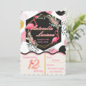 Flamingo's Birthday Invitation (Debout devant)