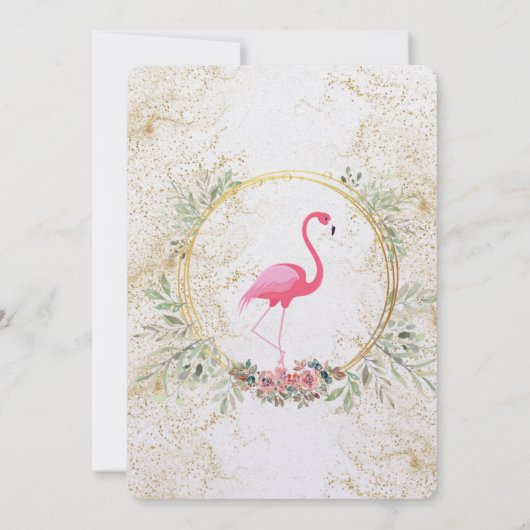 Flamingo's Birthday Invitation Template (Dos)