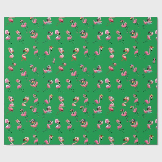 Flamingos Cadeaupapier (Vlak)