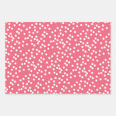 Flamingos, Cadeaus en pokadots - Kerstmis Inpakpapier Vel (Voorkant 2)