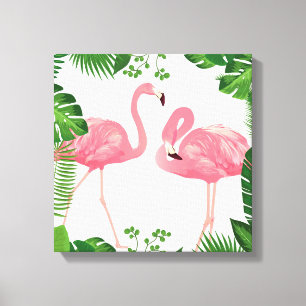 Flamingos Canvas Afdruk
