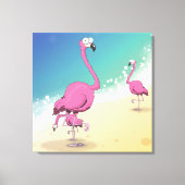 flamingos canvas afdruk (Voorkant)