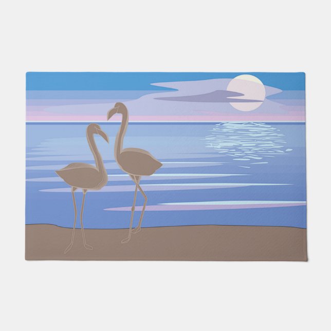 Flamingos Deurmat (Voorkant)