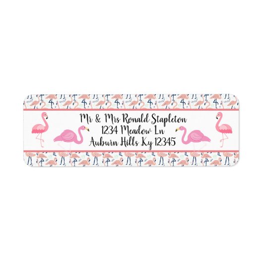 Flamingos Etiket (Voorkant)