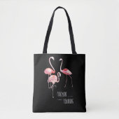 Flamingos Flocking Fabulous Funny Gezegde Gift Draagtas (Voorkant)