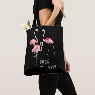 Flamingos Flocking Fabulous Funny Gezegde Gift Draagtas