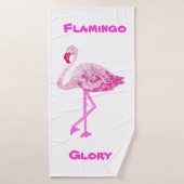 Flamingos Glory Badhanddoek (Badhanddoek)