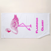 Flamingos Glory Beach Towel Strandlaken (Voorkant)