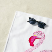 Flamingos Glory Beach Towel Strandlaken (In situ)