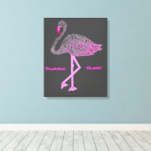 Flamingos Glory Canvas Afdruk (Insitu (Houten vloer))