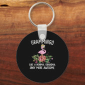 Flamingos | Grammingo als een gewone oma Sleutelhanger (Voorkant)