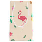 Flamingos in de zomer klein cadeauzakje (Voorkant)