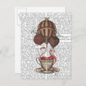 Flamingos in Teacup Briefkaart (Voorkant / Achterkant)