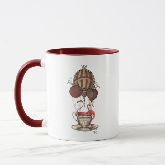 Flamingos in Teacup Mok (Links)