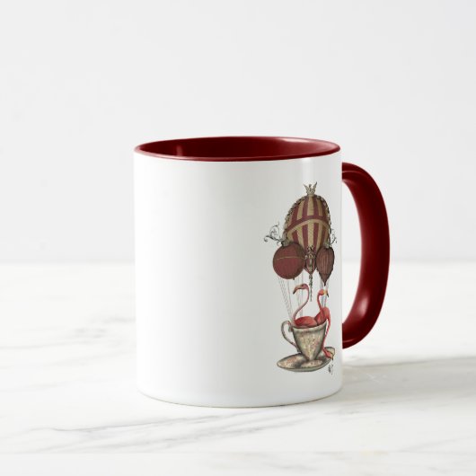 Flamingos in Teacup Mok (Voorkant rechts)