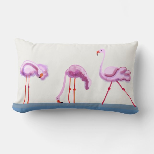 Flamingos Kussen (Voorkant)