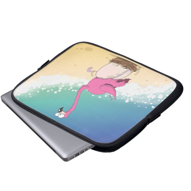 flamingo's laptop sleeve (Voorkant onderkant)