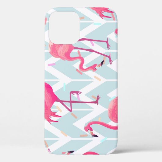 Flamingo's Lichtgrijs:  tropisch. Case-Mate iPhone Case (Achterkant)