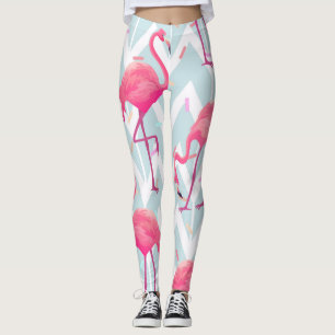 Flamingo's Lichtgrijs: tropisch. Leggings