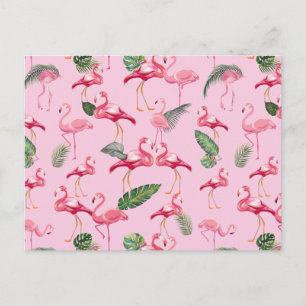 Flamingo's Liefde Patroon 5 Briefkaart