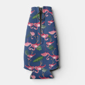 Flamingos Love Pattern 2 Flesjeskoeler (Achterkant)
