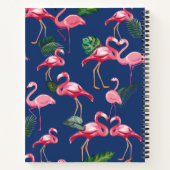 Flamingos Love Pattern 2 Notitieboek (Achterkant)