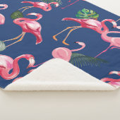 Flamingos Love Pattern 2 Sherpa Deken (3/4)