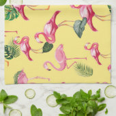 Flamingos Love Pattern 3 Theedoek (Gevouwen)