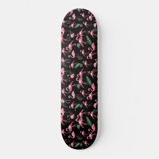 Flamingos Love Pattern 4 Skateboard (Voorkant)
