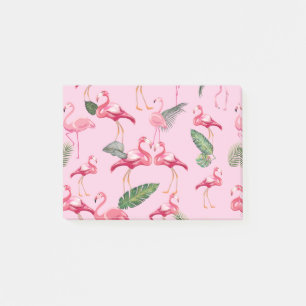 Flamingos Love Pattern 5 Post-it® Notes