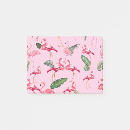 Flamingos Love Pattern 5 Post-it® Notes (Voorkant)