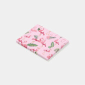 Flamingos Love Pattern 5 Post-it® Notes (Schuin)
