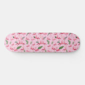 Flamingos Love Pattern 5 Skateboard (Horizontaal)