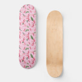 Flamingos Love Pattern 5 Skateboard (Voorkant)