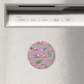 Flamingos Love Pattern 6 Magneet (Insitu (Vaatwasser))