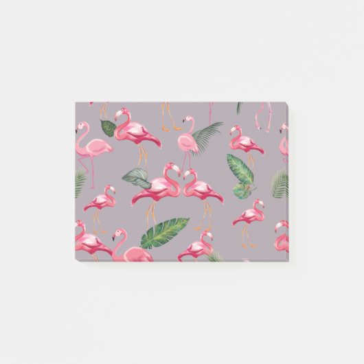 Flamingos Love Pattern 6 Post-it® Notes (Voorkant)