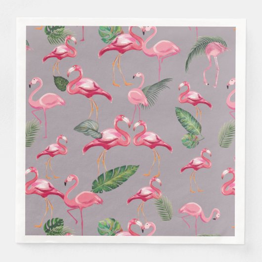 Flamingos Love Pattern 6 Servet (Voorkant)