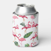Flamingos Love Pattern Blikjeskoeler (Blikje Voorkant)