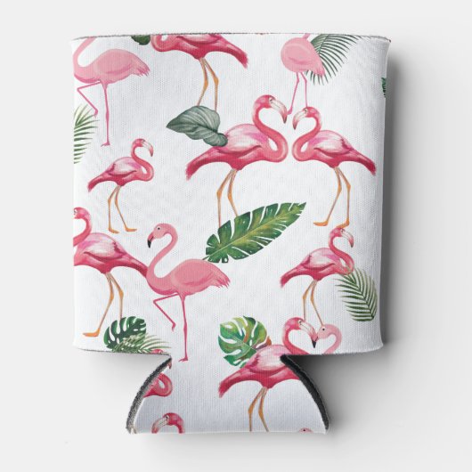 Flamingos Love Pattern Blikjeskoeler (Voorkant)