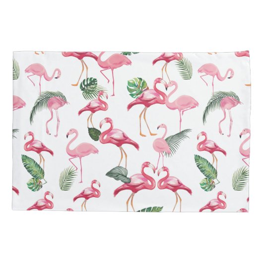 Flamingos Love Pattern Kussensloop (Achterkant)