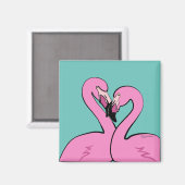 Flamingos Magnet Magneet (Voorkant / Achterkant)