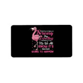 Flamingos | Mensen moeten ophouden normaal te verw Etiket (Voorkant)