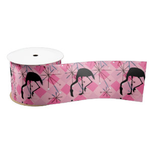 Flamingos Mideeuw Modern Atomic Starburst Retro Lint
