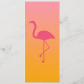 Flamingos op het menu Roze en Oranje tropische bru (Achterkant)